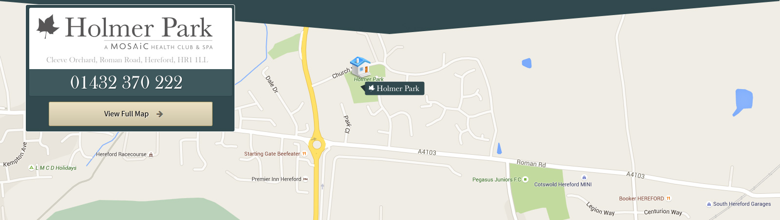 Map of Holmer Park health club
